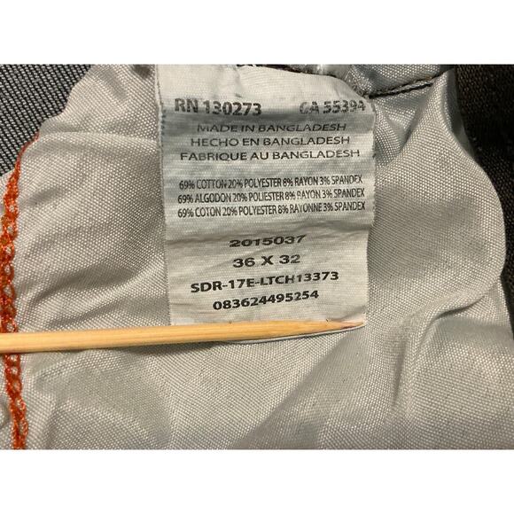 LEE MODERN SERIES STRAIGHT FIT TAPERED LEG DARK WASH JEANS - SIZE 36x32 - Picture 5 of 8